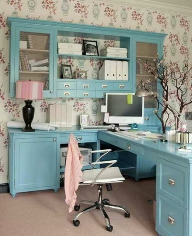 The Most Feminine Home Office Interior Design