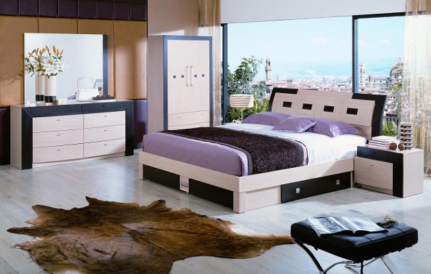 5 Modern Bedroom Sets Ideas For 2015,bedroom,interior decorating ideas,home decoration,bed,table lamps,room decor idea,rug,room,mirrors,modern,furniture,