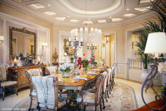 Top 5 Luxury Dining Room, dining rooms,decoration, decorating,luxury, room decor ideas,luxurious dining rooms, chandelier