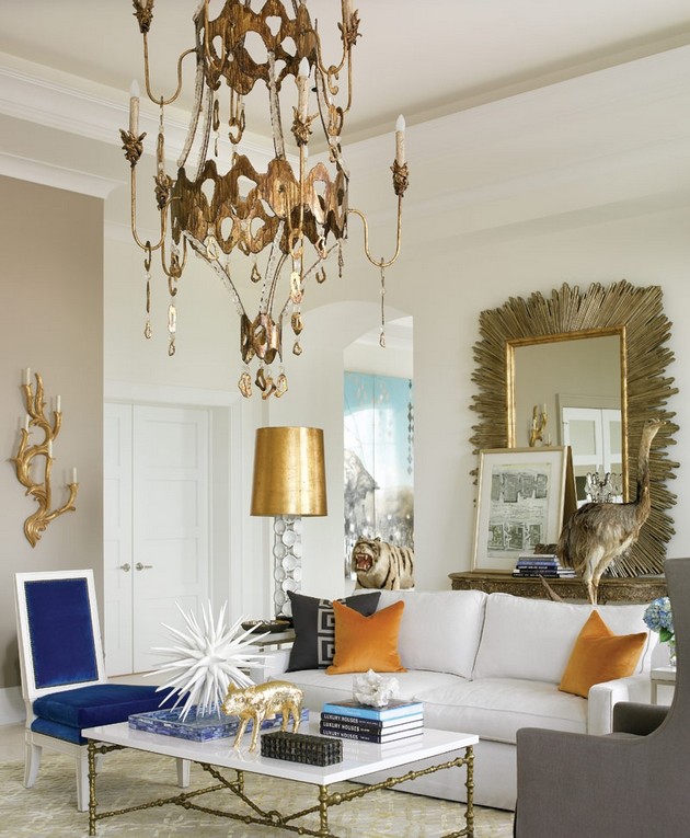 how to create a luxury ambiance with gold chandeliers