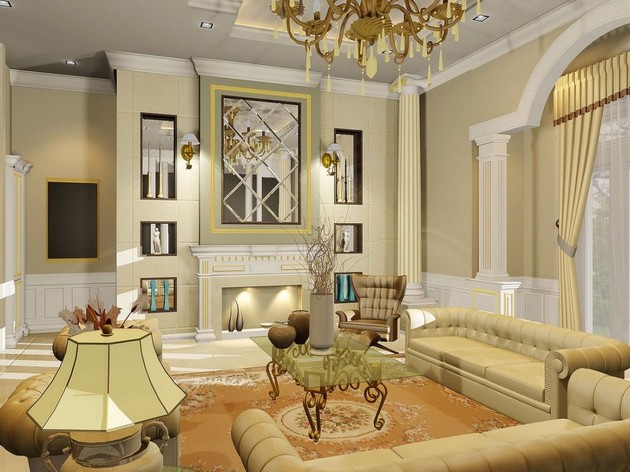 how to create a luxury ambiance with gold chandeliers