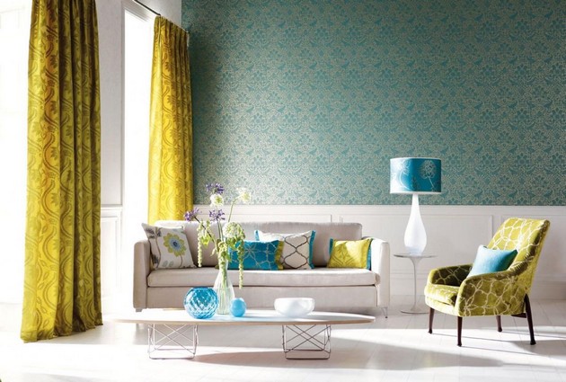 35 Beautiful Wallpaper for Living Room