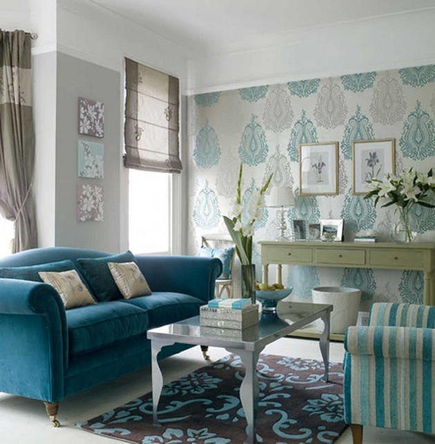 35 Beautiful Wallpaper for Living Room