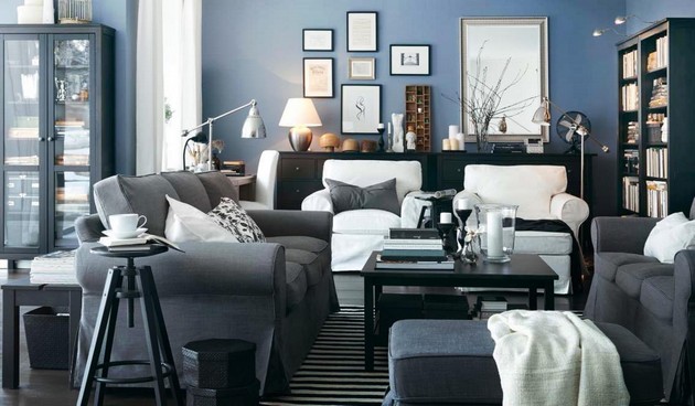 Room Decor Ideas: 50 Amazing Blue Living Rooms for 2015