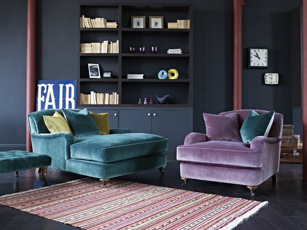 Cheer Up your Living Room With this Colorful Velvet Sofas