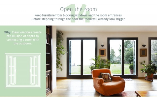 14 Decorating Tricks to Make a Room Looks Bigger  14 Decorating Tricks to Make a Room Looks Bigger Room Decor Ideas Room Ideas Room Design Small Room Design Decorating Small Spaces Small Room Small Space 13