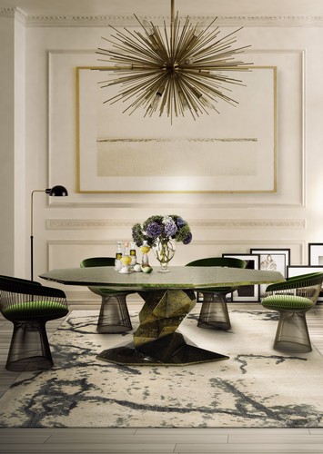 10 Round Dining Tables for a Glamourous Dining Room Design