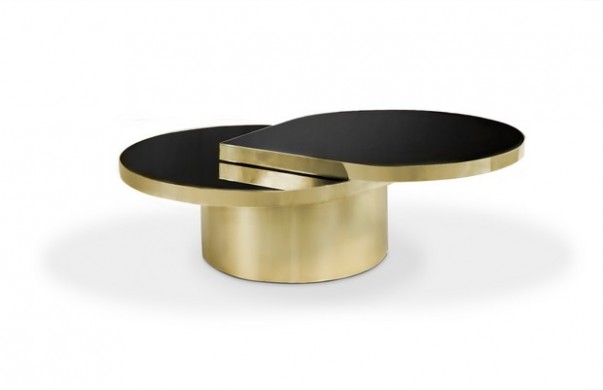 Polished Brass Tables for the Living Room