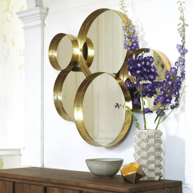Spring Round Mirrors for Hallway Design
