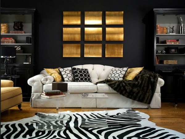 How to Decorate with Black and Gold