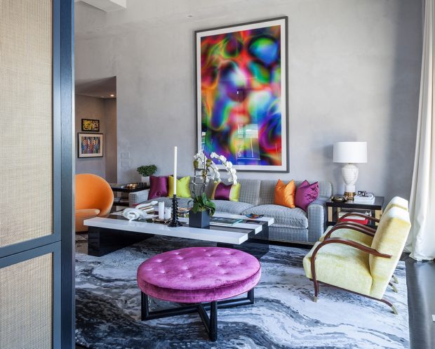 15 Colorful Living Rooms by Jamie Drake for Summer Homes