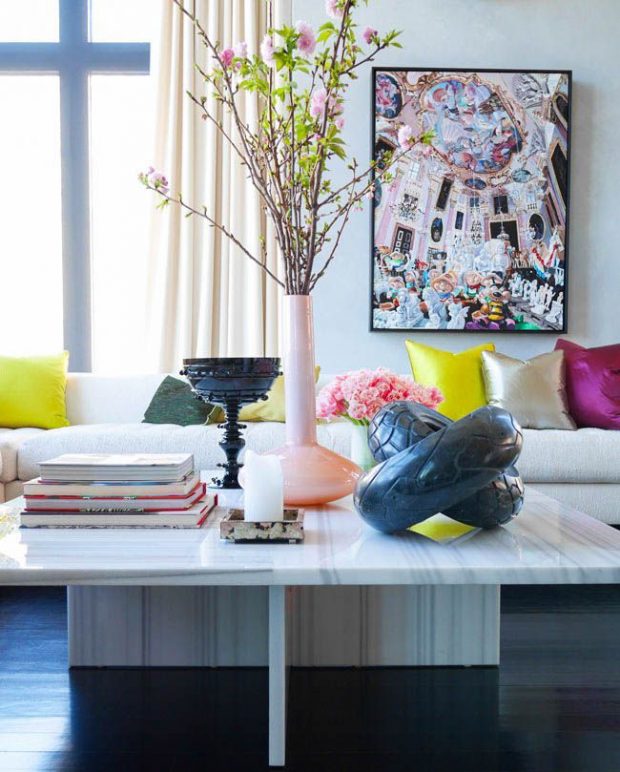15 Colorful Living Rooms by Jamie Drake for Summer Homes