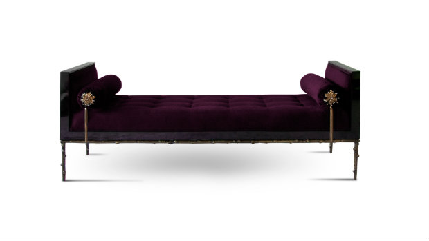The Prive daybed by KOKET is a tempting blend of sassy and sweet.