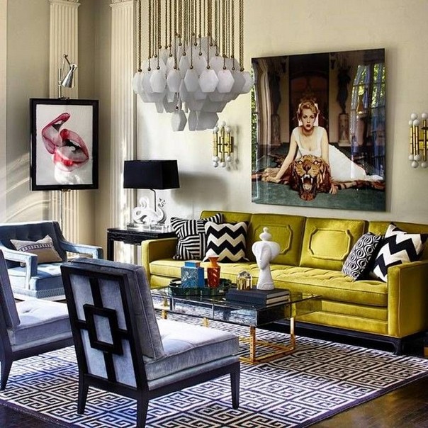Living Rooms by Jonathan Adler that Bring Color to Winter