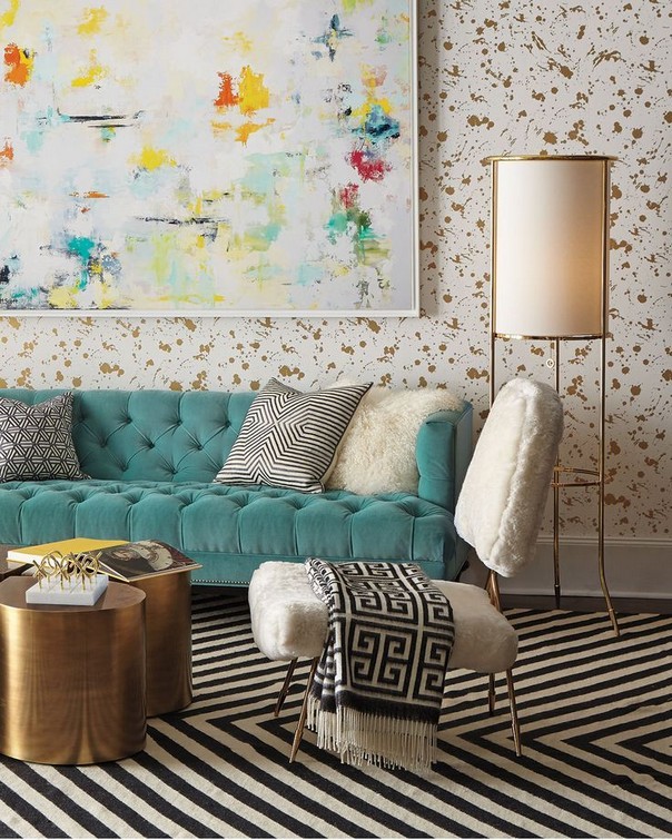 Living Rooms by Jonathan Adler that Bring Color to Winter