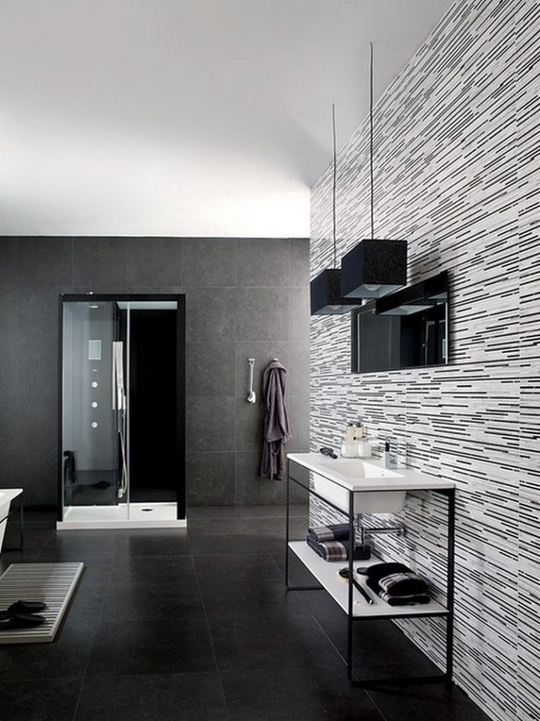 Black and White Bathroom Design Ideas to Experiment ➤ To see more news about the Interior Design Ideas, subscribe our newsletter right now! #interiordesignideaa #bestdesignideas #roomdecorideas #blackandwhitebathroom #bathroomideas #bathroomdesigns